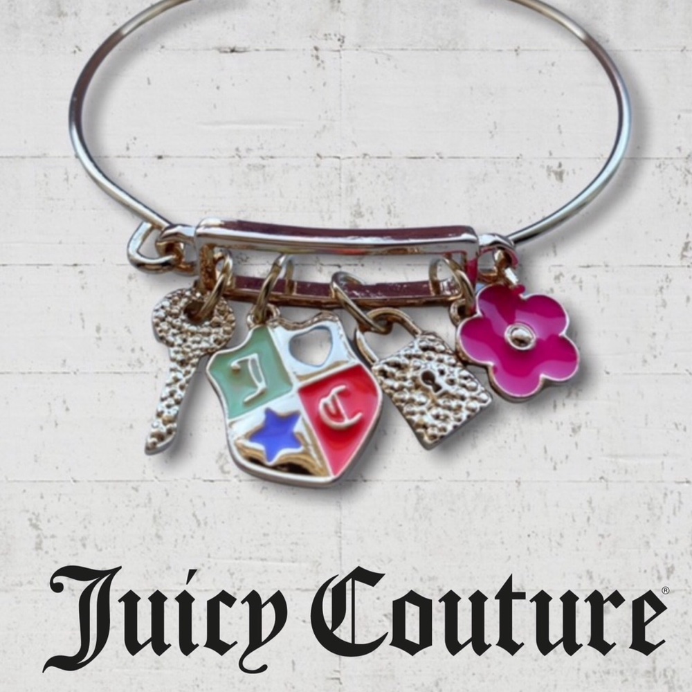 Juicy Couture Expandable Wire Charm Bracelet Bangle